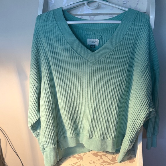 American Eagle Outfitters Sweaters - American Eagle Outfitters Mint V-Neck Sweater